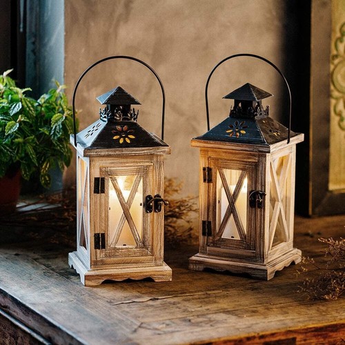 Rustic home decor lantern - decor,