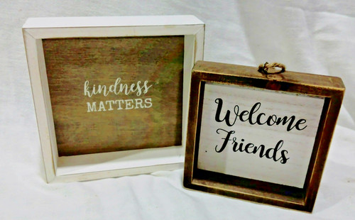 Lot farmhouse wood signs - wood,