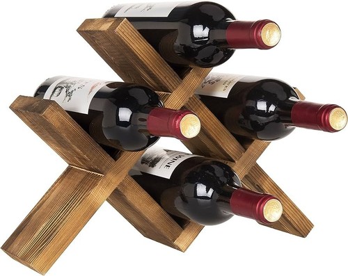 Wine rack with coasters real - wine,