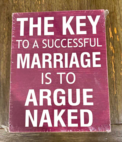Rustic wood plaque the - key, to