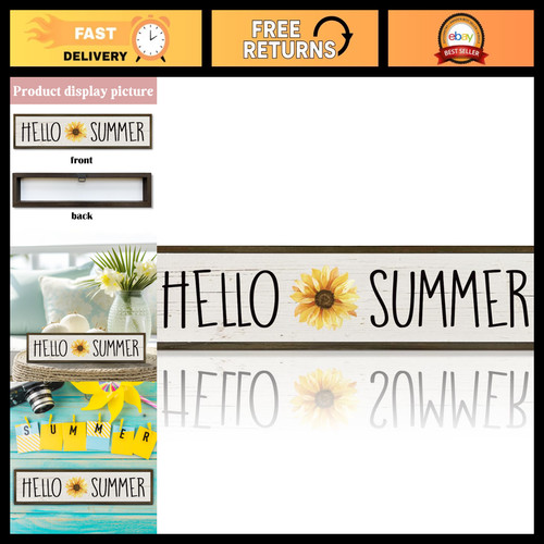 Summer decor sign sunflower - summer,