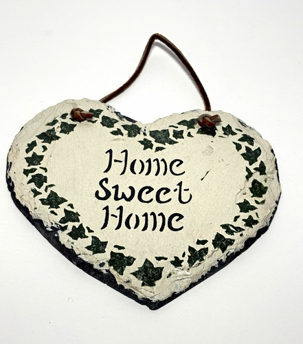 Slate heart hanging wall - hanging,