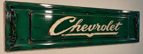 Vintage chevrolet metal - 36",