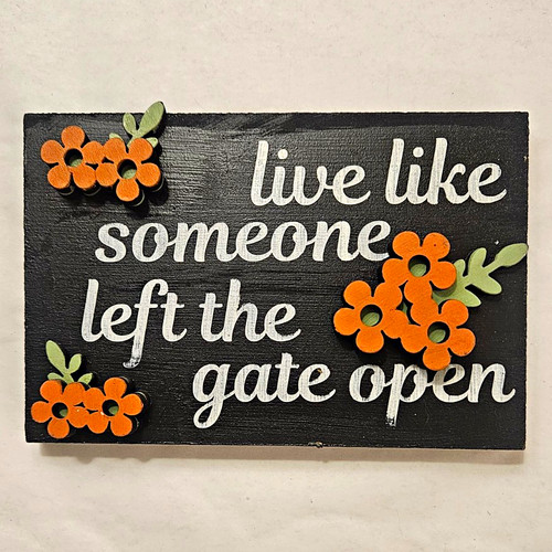 Live like someone left - like,