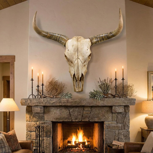 70in longhorn wall - longhorn, decor